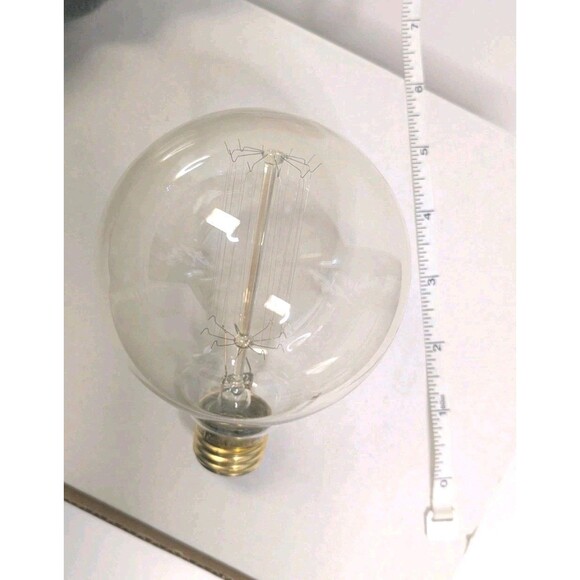 2 qty Nostalgic Bulbrite Lightbulbs Large Amber Filament Edison Incandescent 40W - Picture 6 of 7